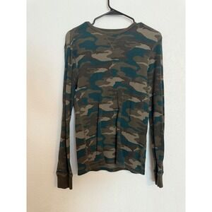Boys Mossimo Supply Co Camouflage Print Long‎ Sleeve Waffle Knit Top